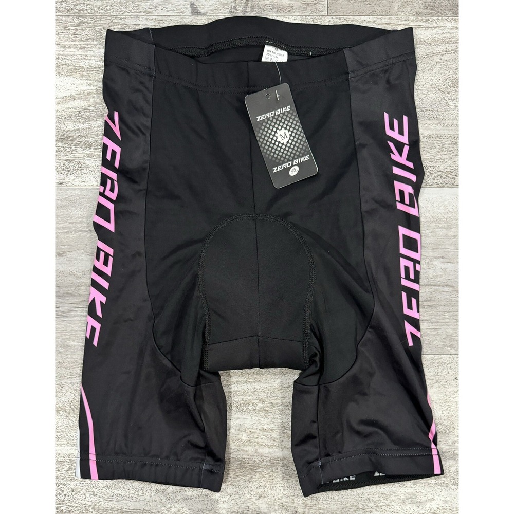 Zero Bike Mens Cycling Gel Padded Compression Shorts Size Medium Brand New